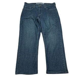 Eddie Bauer Straight Fit Jeans Mens 34x26 Blue Specialty Dyed Denim Pants